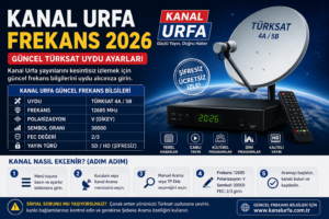 Kanal Urfa Frekans 2026 Güncel Türksat Ayarları